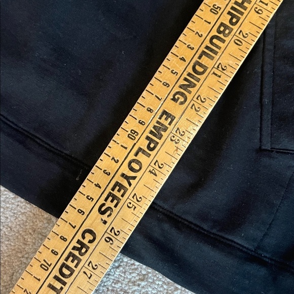 Lilly Pulitzer Skipper Popover Onyx Black Lace Sleeve Quarter Zip Top Size Small - Picture 10 of 11